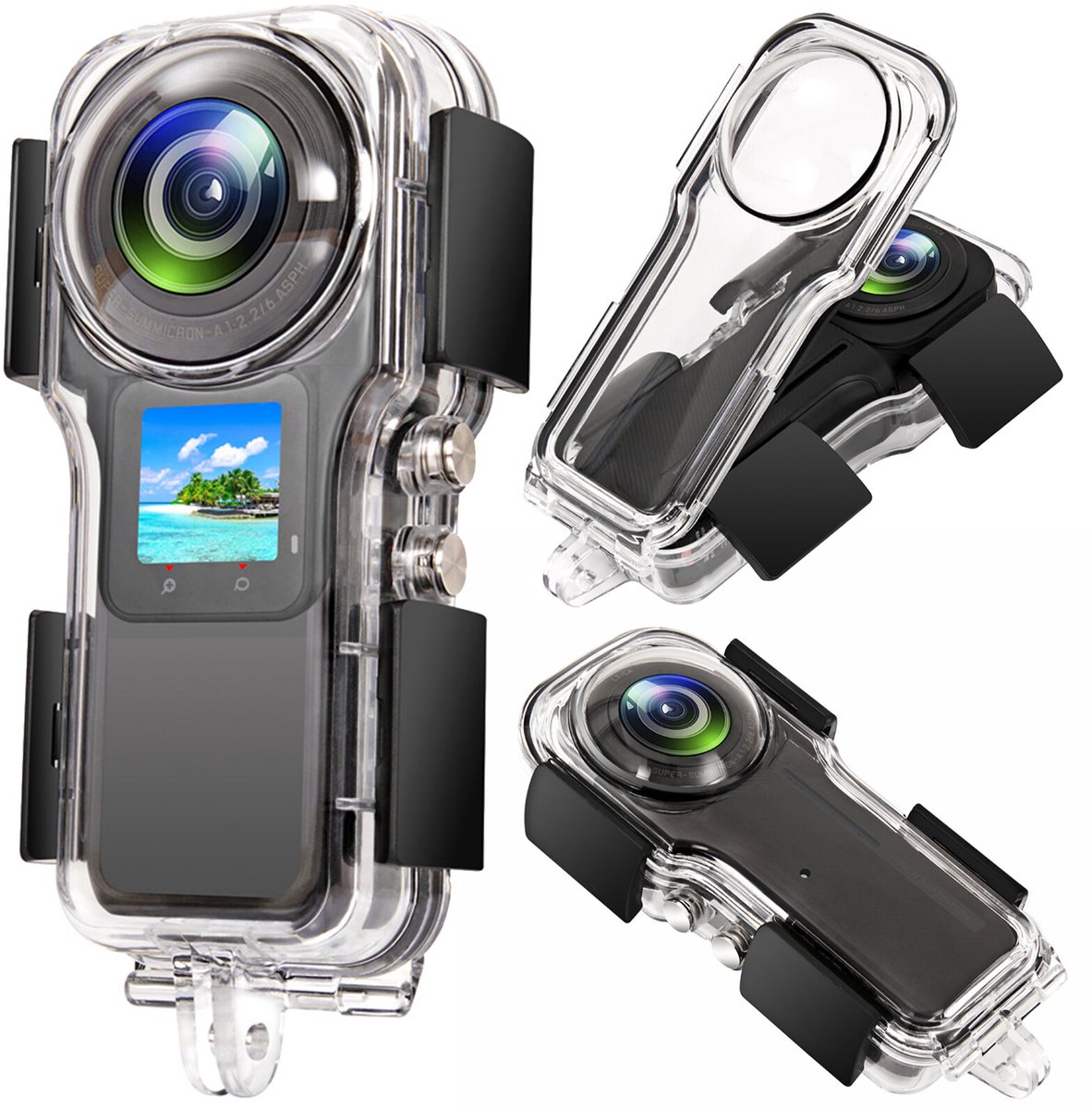 Geschikt voor 40M waterdichte onderwaterbehuizing Geschikt voor Insta360° ONE RS 1-inch