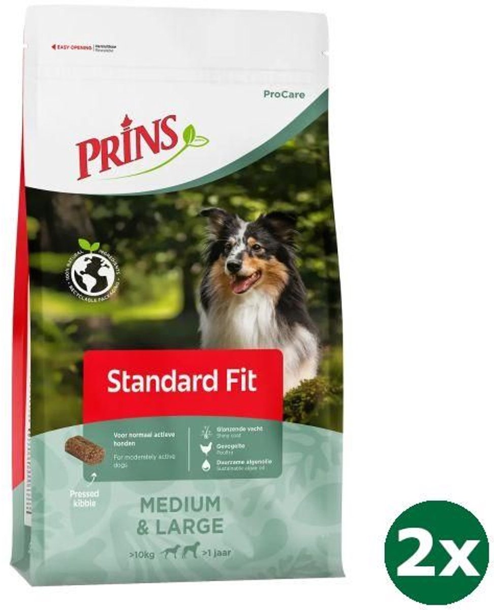Prins 2x12 kg Prins procare standaard-fit hondenvoer