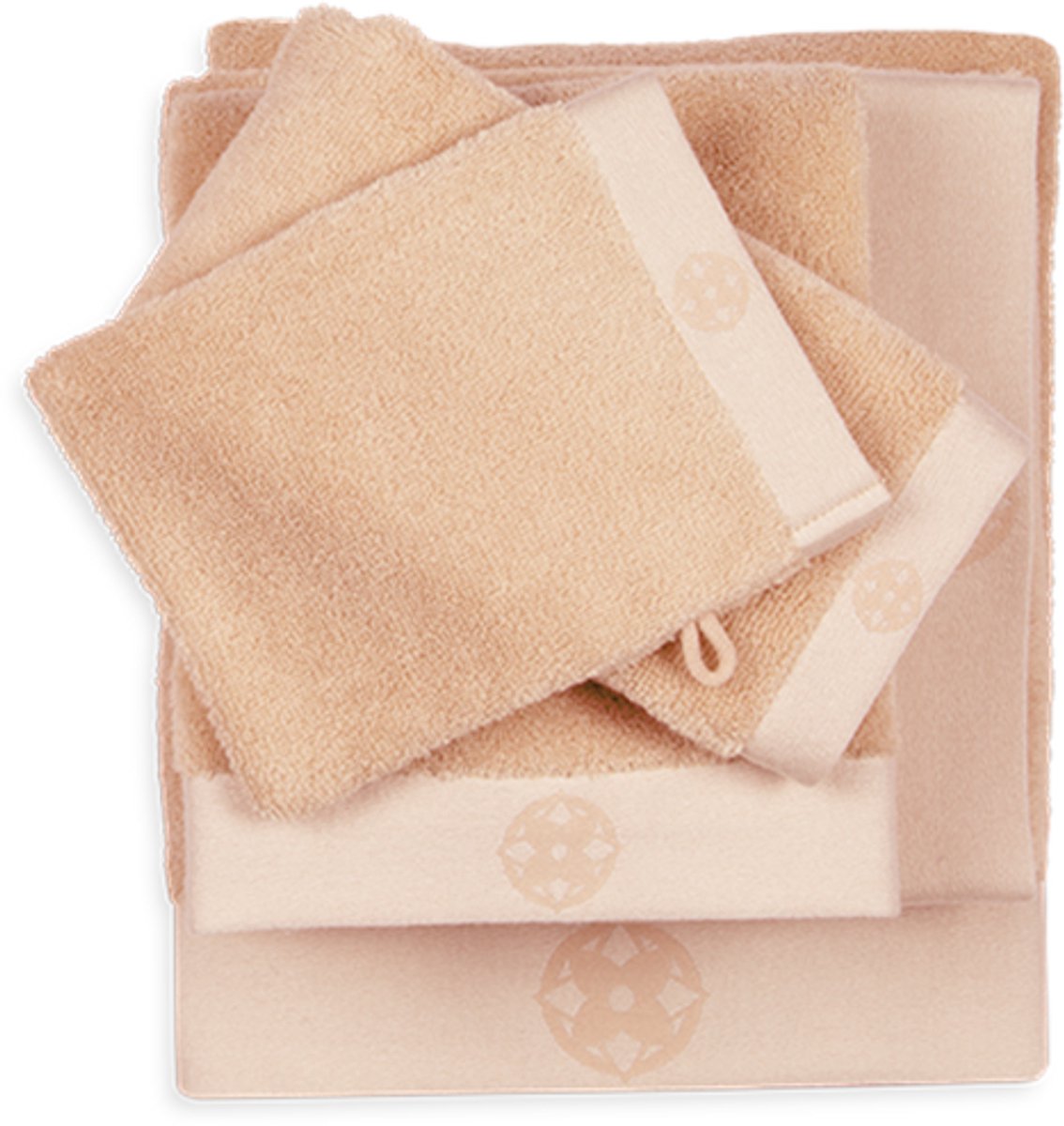 Kayori Taoru Handdoek - 50x100 cm - Set van 3 - Nude