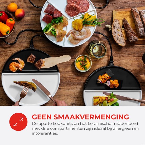 Bourgini Chef's Dinner Party Gourmetstel - 6 Personen - Bakplaat - PFAS-vrij - Vaatwasserbestendig — afbeelding 3