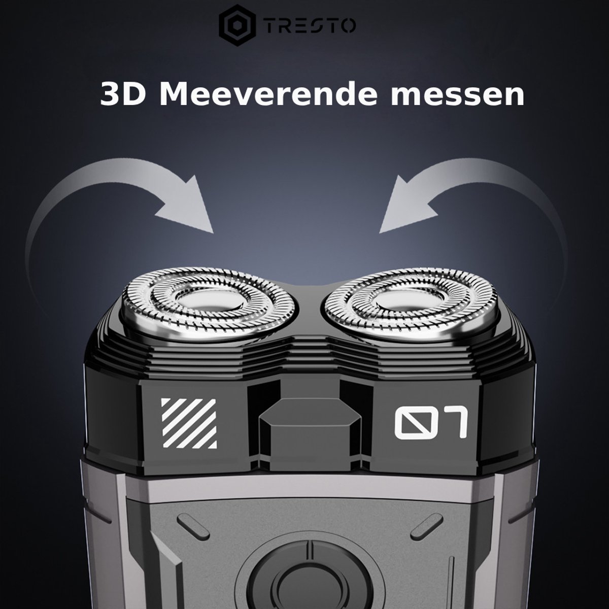 TRESTO Mecha-Stijl Scheerapparaat Draadloos IPX7 Waterdicht - afbeelding 2