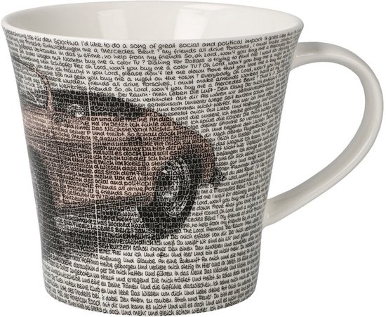 Goebel - Saxa | Koffie / Thee Mok Porsche 356 Rubyred | Beker - porselein - 350ml - 2 stuks