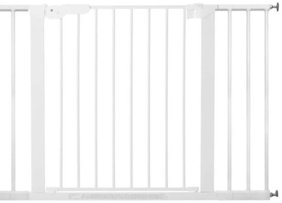 BabyDan - Premier- PLUS - Wit - Klemhek met 4 spijlen H:72cm Br: 99 tot106.3cm (zonder boren)