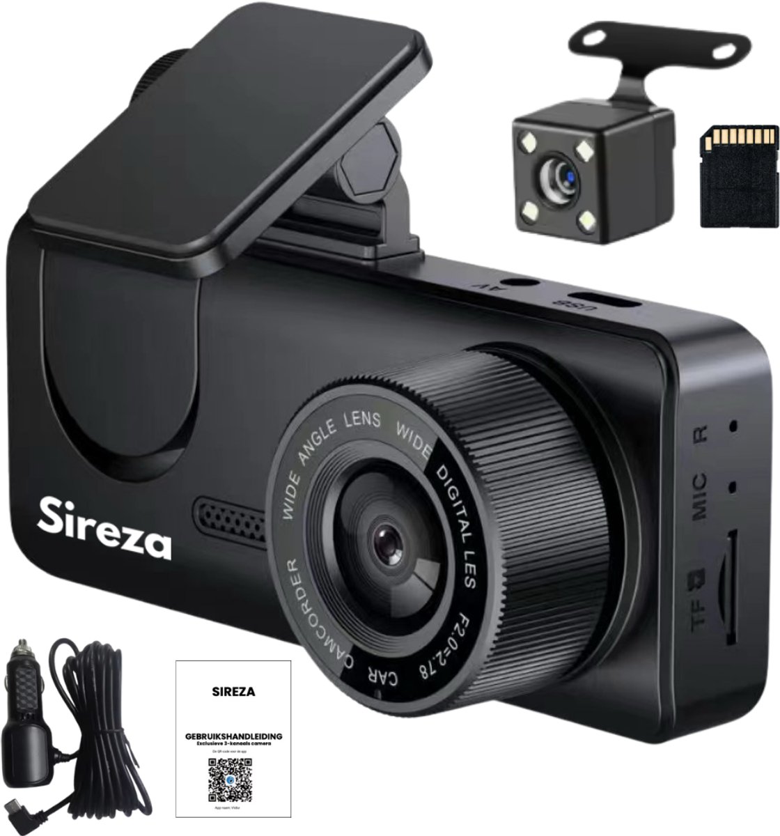 Sireza® D1 - Dual Dashcam