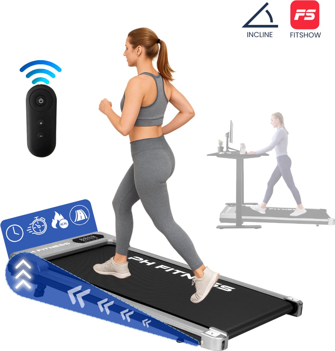 PH Fitness Loopband - 8 km/u - Incline
