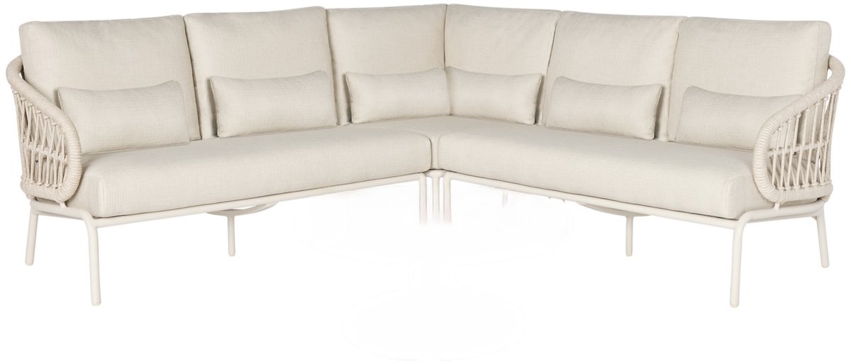 Suns Tosca hoek high lounge loungeset 3 delig camel sand rope