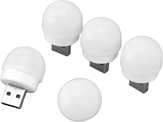 Energiebesparende USB Nachtverlichting - Mini LED Lamp voor Slaapkamer en Badkamer van Merkloos — afbeelding 2