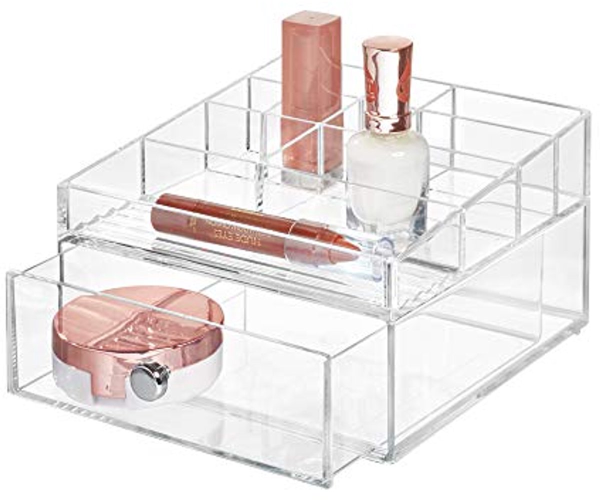 Make-Up Organizer met 3 Lades - Multifunctionele Opbergruimte voor Lippenstiften, Oogschaduwen en Meer