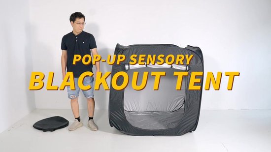 Tente Sensorielle Noire Cachette Apaisante pour Enfants Tente Sensorielle E4E6 Occultante C3Y1