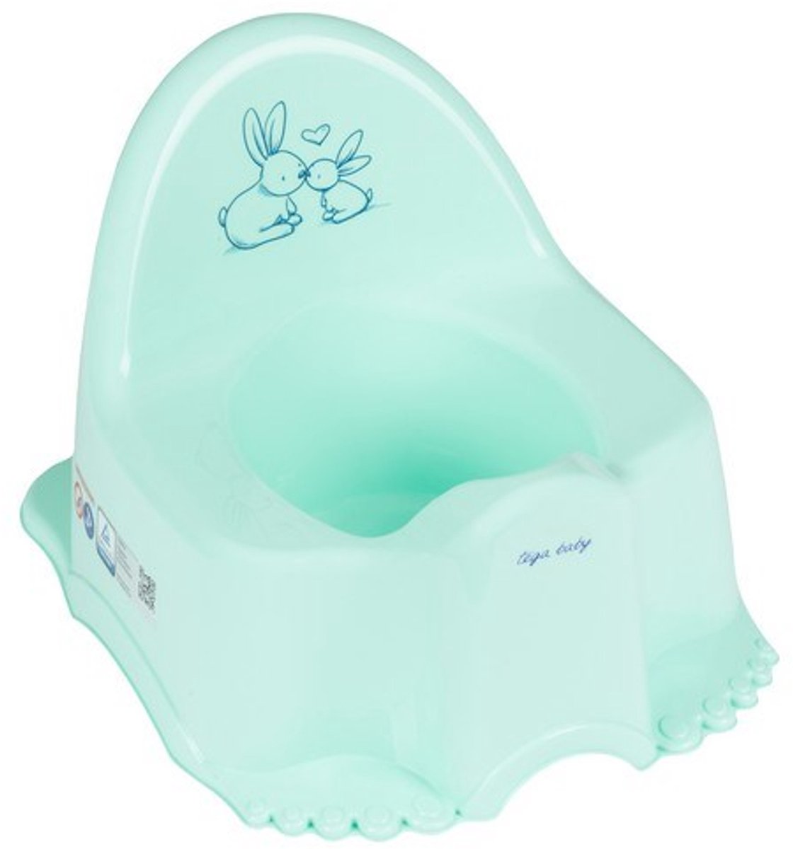 TEGA Muzikale babypot Konijn Groen - Plaspot