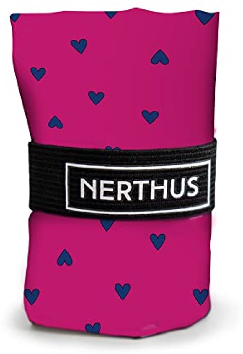 Opvouwbare Boodschappentas met Roze Hartjes - 38x38 cm