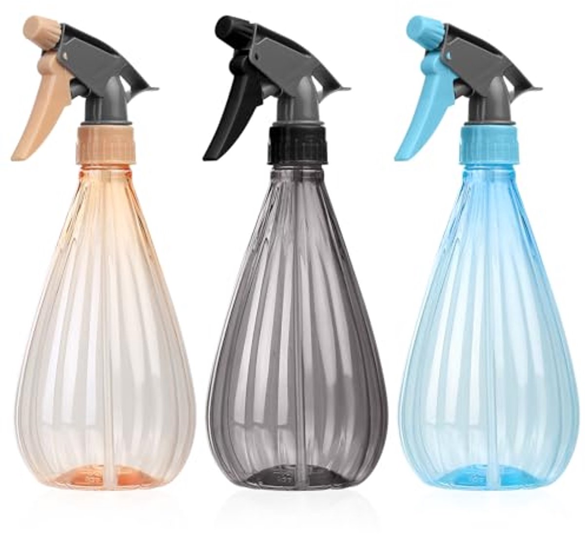 Spuitflessen 600 ml - Set van 3 voor Planten, Huishoudelijke Reiniging en Kappers