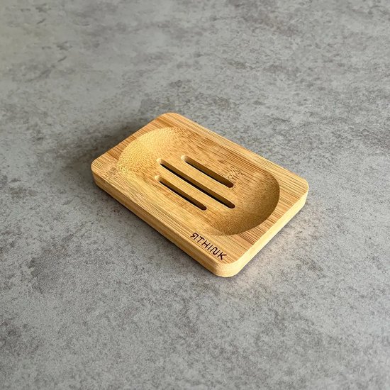 porte-savon double en bambou