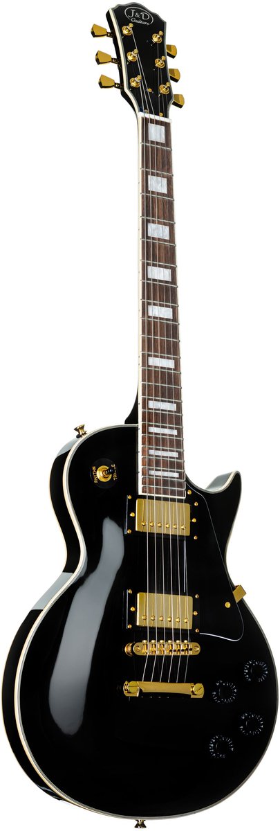 J & D LC II Black - Single-cut elektrische gitaar