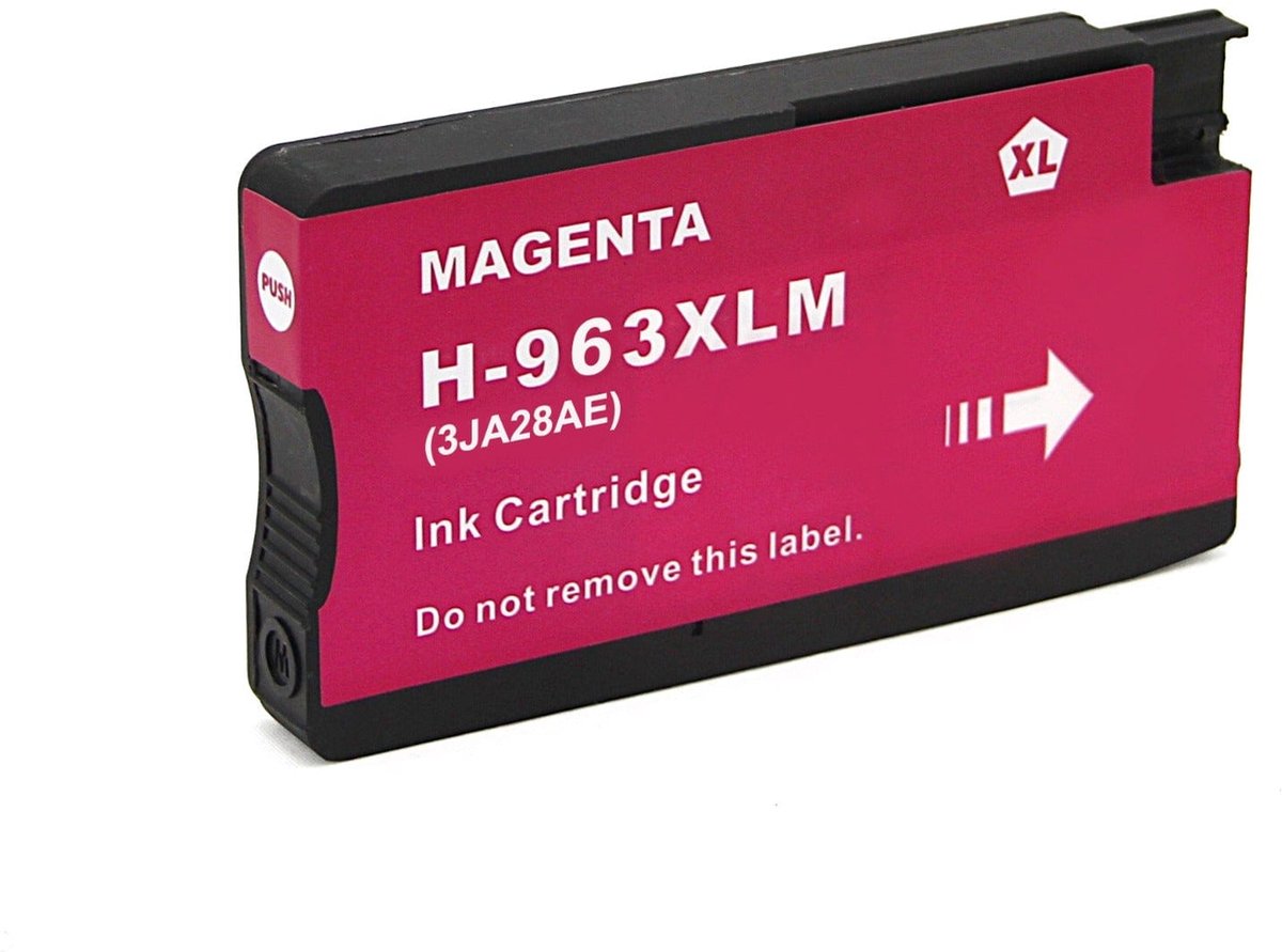 Inktcartridge Geschikt voor HP 963 / 963XL | 1x Magenta Geschikt voor HP OfficeJet Pro 9010, 9012, 9013, 9014, 9015, 9016, 9018, 9019