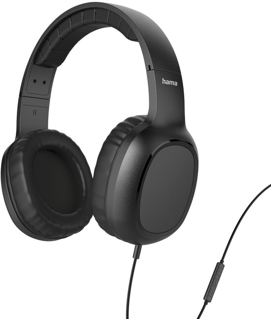 Koptelefoon Fun C, on-ear, microfoon, snoerdoorvoer een zijde, USB-C, zw