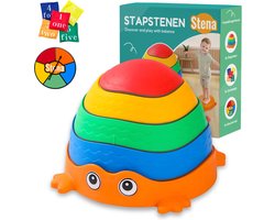 Stena Kikker Stapstenen - Stapelstenen - Rivierstenen - Voor Kinderen - Stepping Stones - Balansstenen - Balansspeelgoed - Heuveltoppen - Educatief/Montessori Speelgoed - Evenwicht