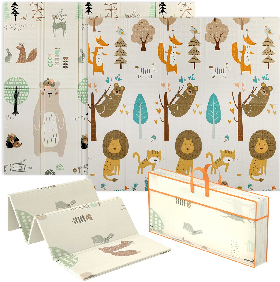 AIYAPLAY Kids Floor Playmat XPE 196L x 176B x 1,5H cm Meerkleurig
