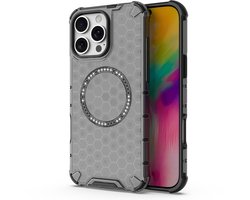 Solidenz HexArmor MagShield geschikt voor iPhone 16 Pro Max hoesje - Geschikt voor MagSafe - Zwart