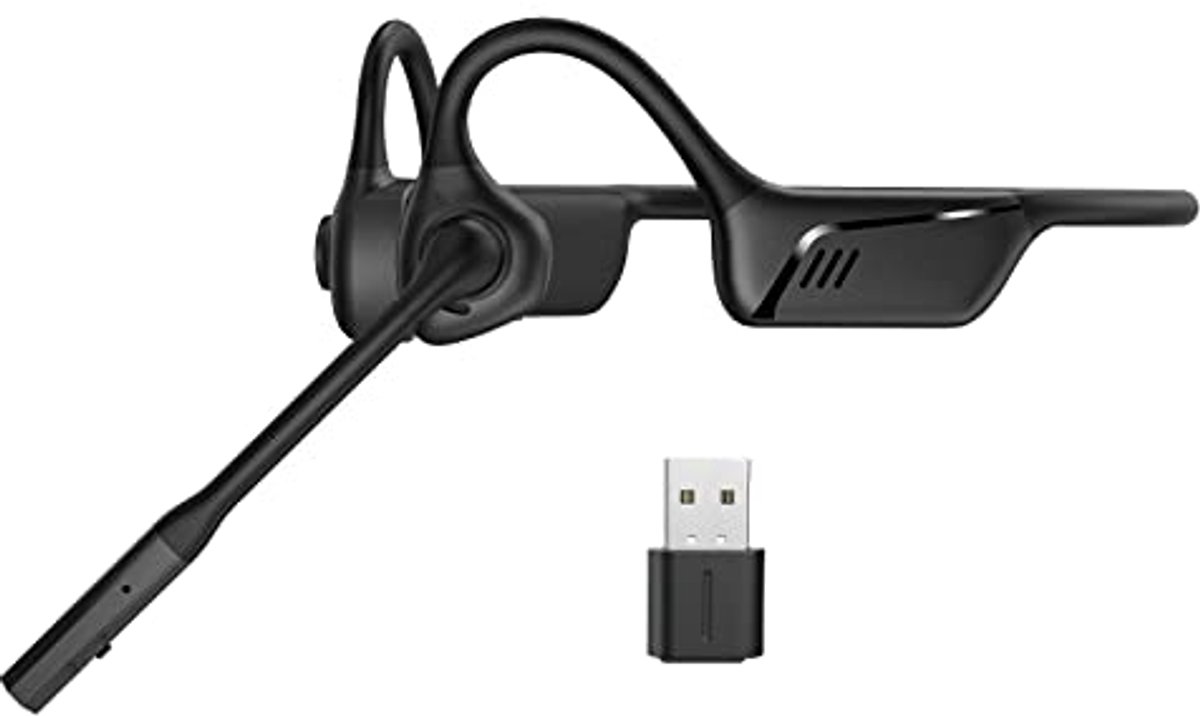 Bluetooth draadloze headset met noise canceling microfoon – Perfect voor kantoor, online onderwijs en gaming
