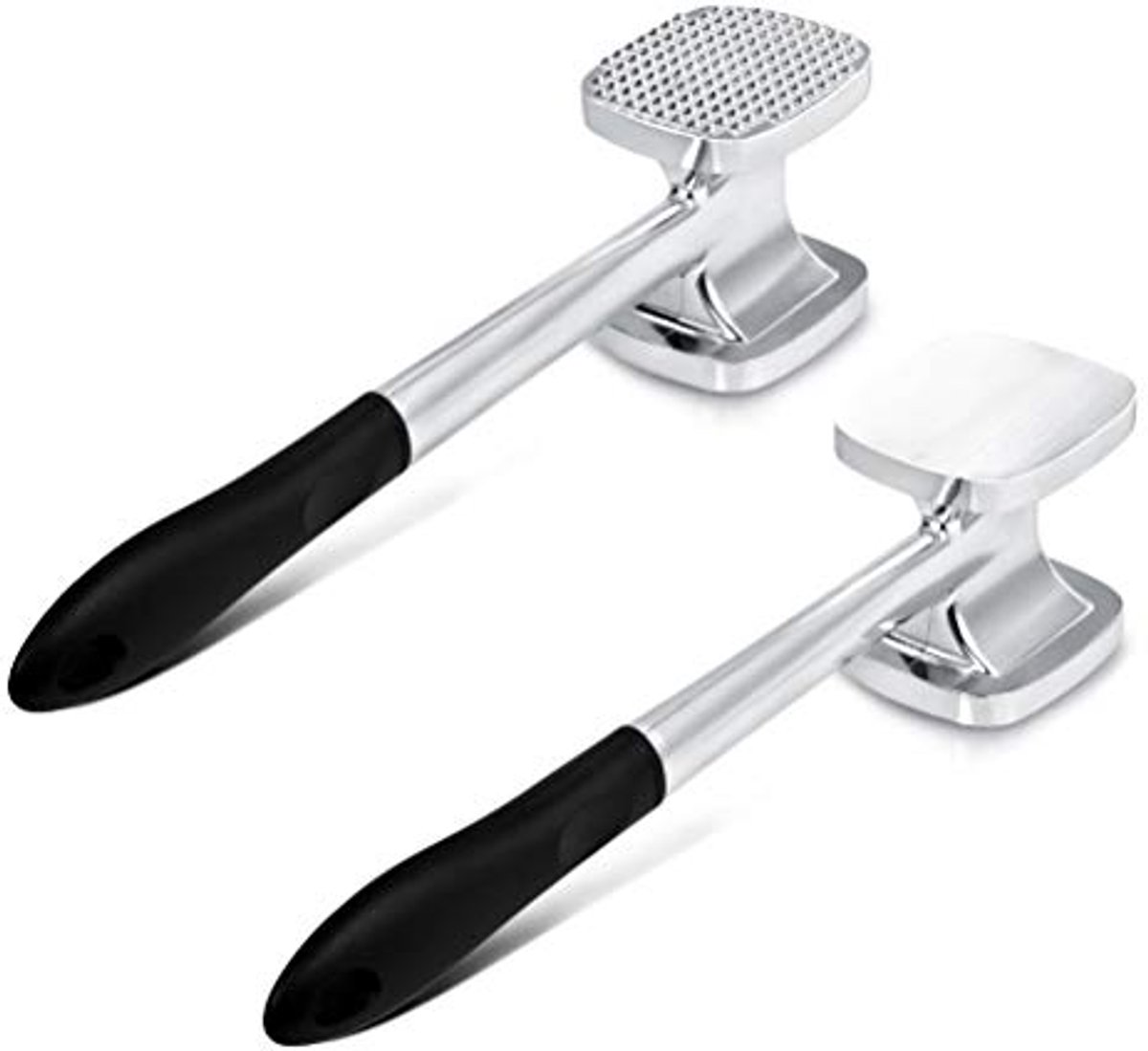 Dubbelzijdige Vleeshamer 28 cm - Antiaanbak Schnitzelhamer voor Vlees en Gevogelte