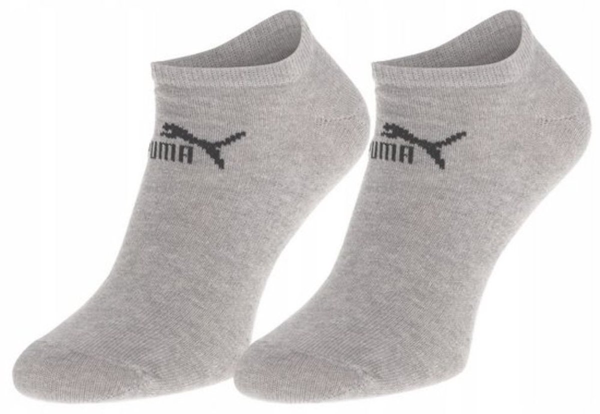 PUMA Sokken Heren – 3 paar Sneaker Sokken – Sportsokken Katoen Grijs