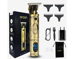 arash® Professionele Tondeuse Mannen - Premium Draadloze Haar- en Baardtrimmer - Innovatief, Stil & Krachtig - Geavanceerd Design - Compleet met Oplaadblok & 5 Opzetstukken