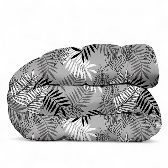 Dekbed bedrukt - Zonder hoes ( 2 in 1 ) - Tweezijdig - 240 x 220 cm - Varen25 Grey