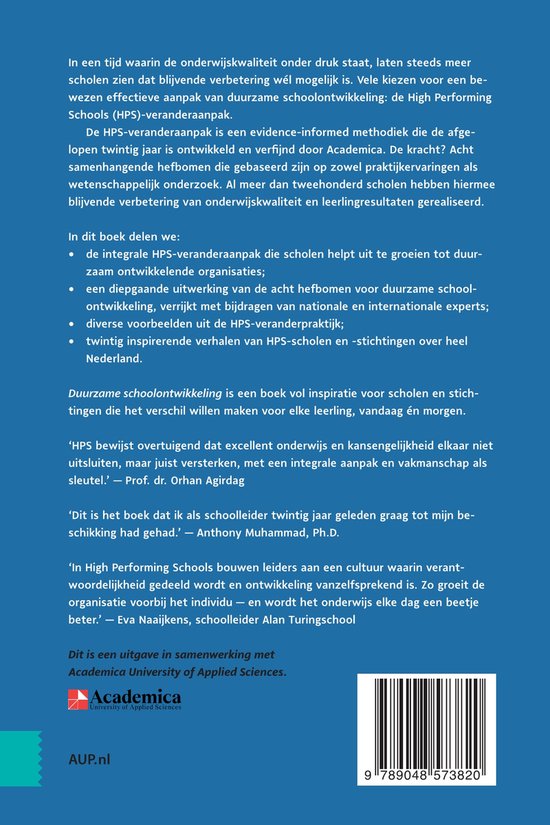 Academica University of Applied Sciences - Duurzame schoolontwikkeling