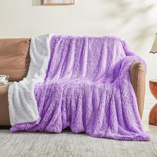 CelinaTex Moonlight knuffeldeken XXL 200 x 220 cm bordeaux koraal fleece sprei microvezel sofadeken ster deken
