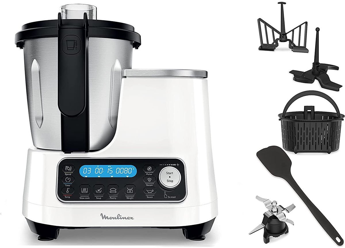 Moulinex Click Chef HF452 - 1400W voedselverwerker met 2L netto thumbnail 5
