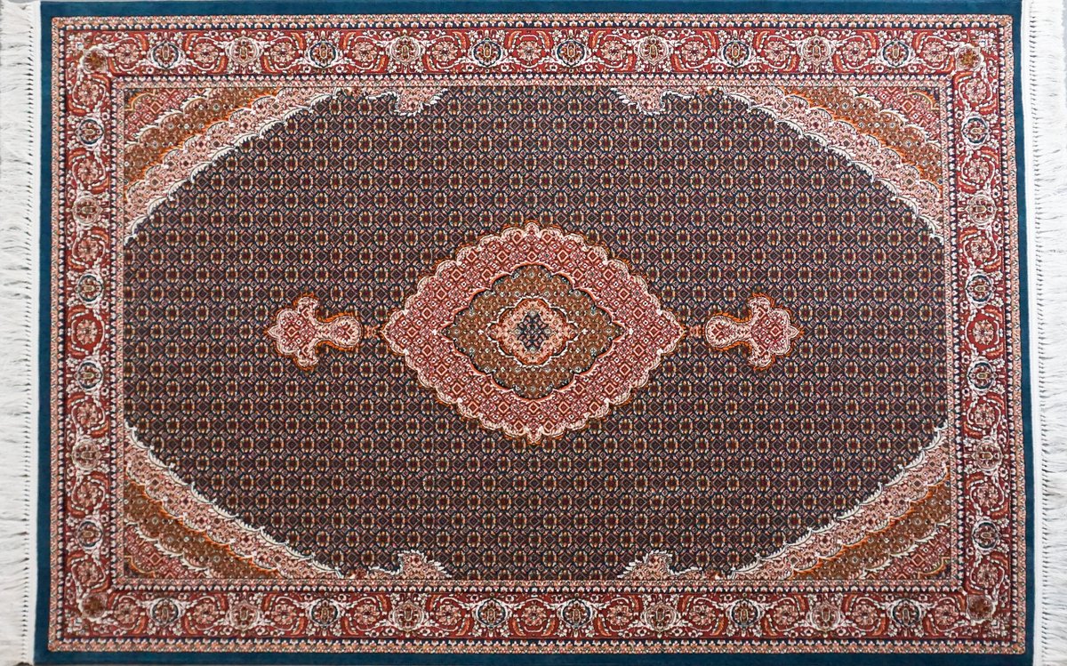 SusaStyle - OUTLET - Perzisch Vloerkleed – Riz Mahi Petrol – Tapijt 150 x 225 cm