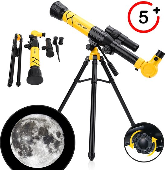 Fyndery® Refractor Telescoop voor Kinderen - Sterrenkijker Telescoop - Telescoop voor Kinderen - Sterrenkijker - Tafel Telescoop