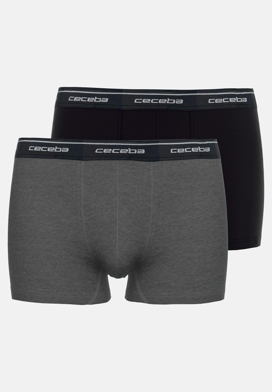 CECEBA Monza 2-pack Heren Boxer Grijs/Zwart bol