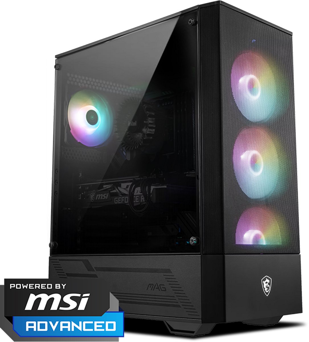 MSI RTX 5060 Intel Game PC - GeForce RTX 5060 8GB - Intel Core i5-14400F - 16GB DDR5 - 1000GB SSD - Win 11 Home - MSI - €1.149,00