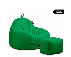 Casacomfy Pear XXL - Complete Grote Zitzak met Voetenbankje - Waterafstotend - Groen