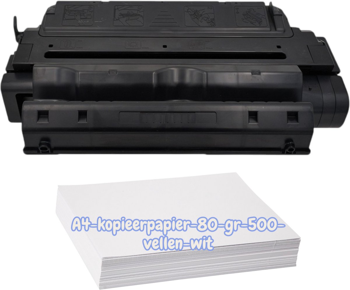 KATRIZ® Huismerk Toner C4182X (HP 82X) – Zwart – 22.000 Pagina’s + Kopieerpapier-A4-80GR-500vellen-wit– Geschikt voor HP Laserjet 8100/8100DN/8100MFP/8100N/ 8150/8150DN/ 8150HN/ 8150MFP/8150N/Mopier 320 |