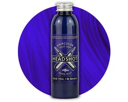 Headshot Semi Permanente Haarverf: Fuck You, I'm Magic - Blauw - Fles van 150ml - Inclusief handige doseerpomp!!