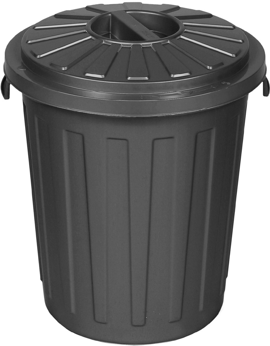 Afvalbak Rond M/d Maxi Bin 36x42 - 23 L Zwart Ok Keeeper 10213