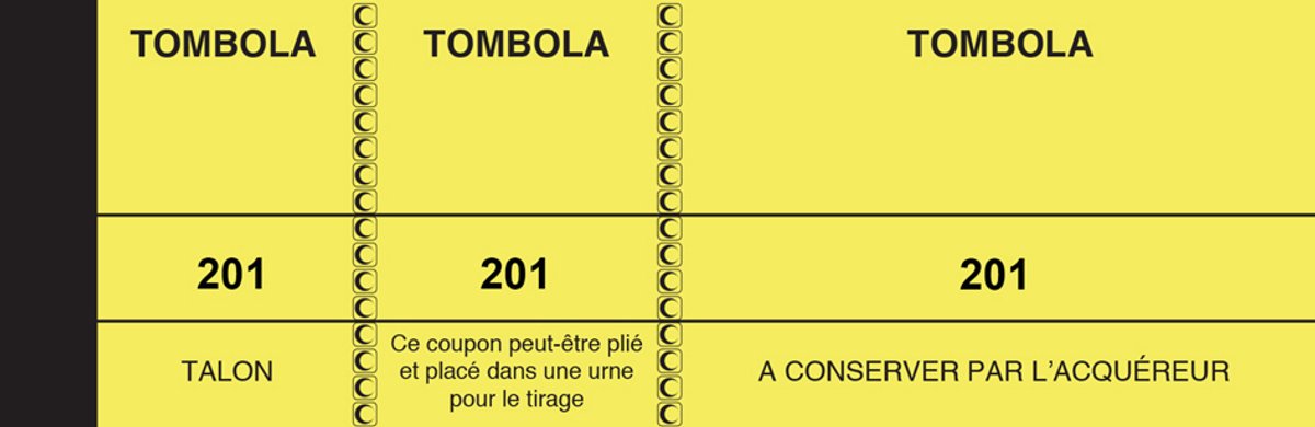 ELVE Blok 'Tombola', 50 x 150 mm, roos