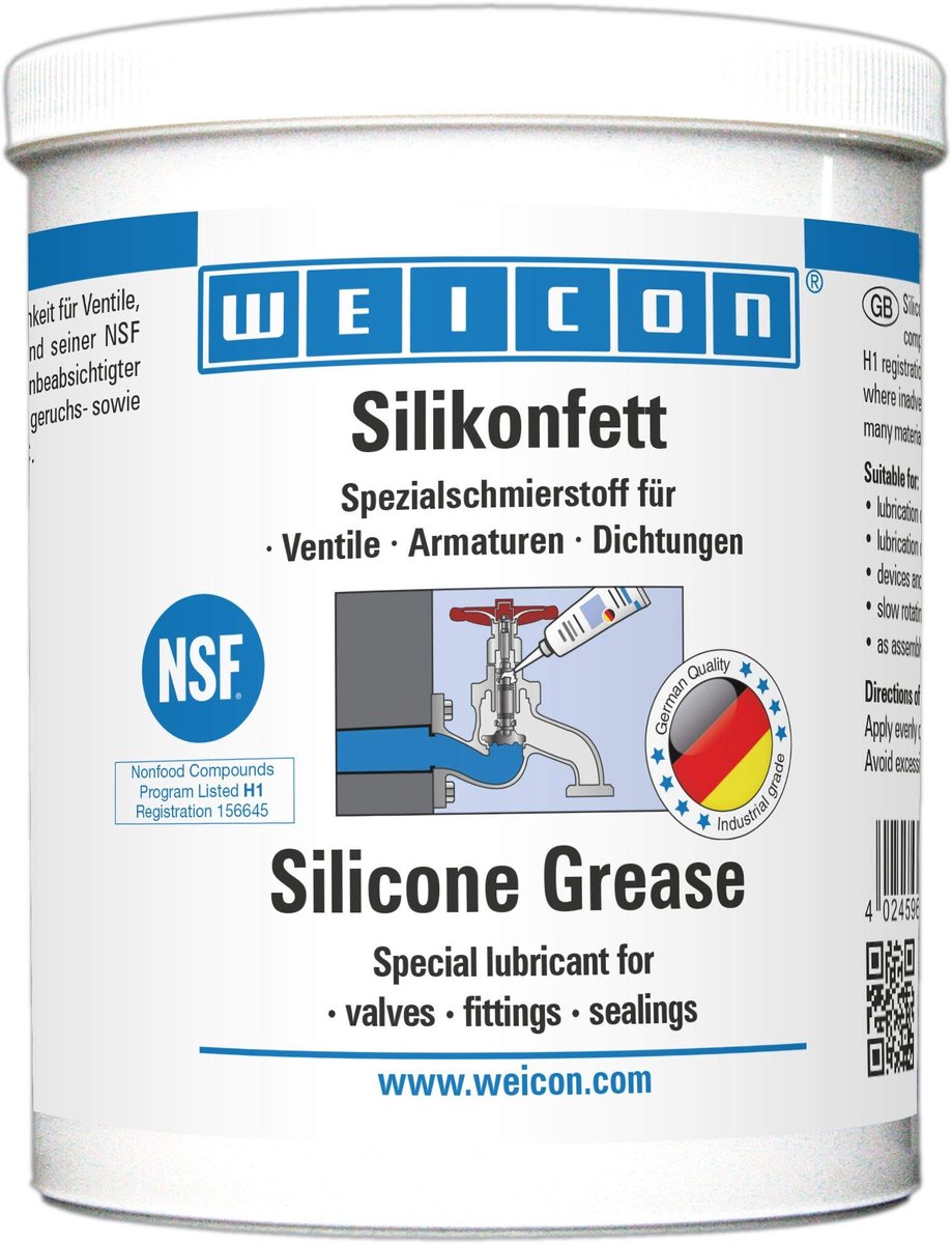WEICON Siliconenvet – 450 g – transparant – hechtsterk