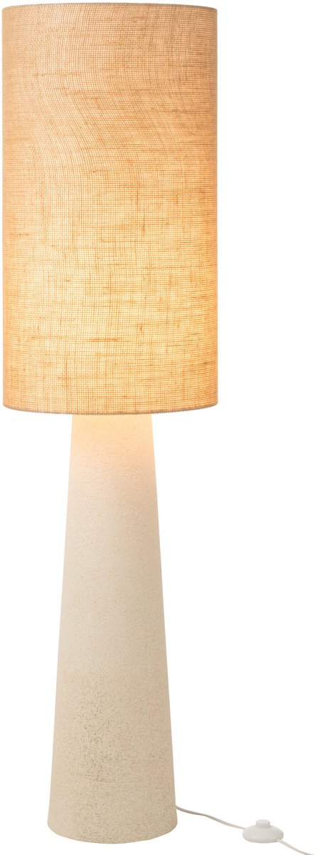 J-Line vloerlamp Ava - glasvezel/jute - naturel - small