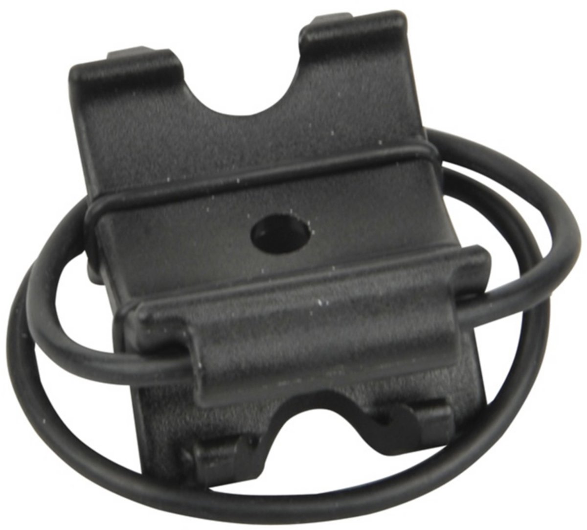 FISCHER universele fietspomp houder, zwart, kunststof, rubberen banden