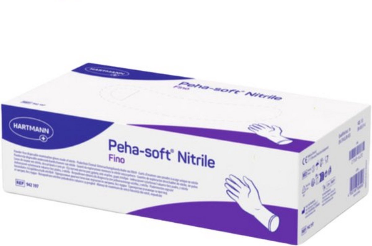 Hartmann medische nitrile handschoenen - Poedervrij - Blauw - Maat XS - 150 stuks!