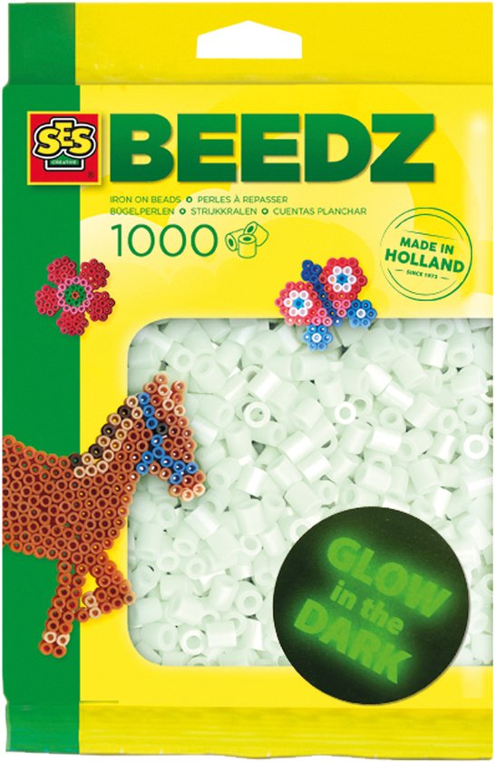 Glow in the dark strijkkralen