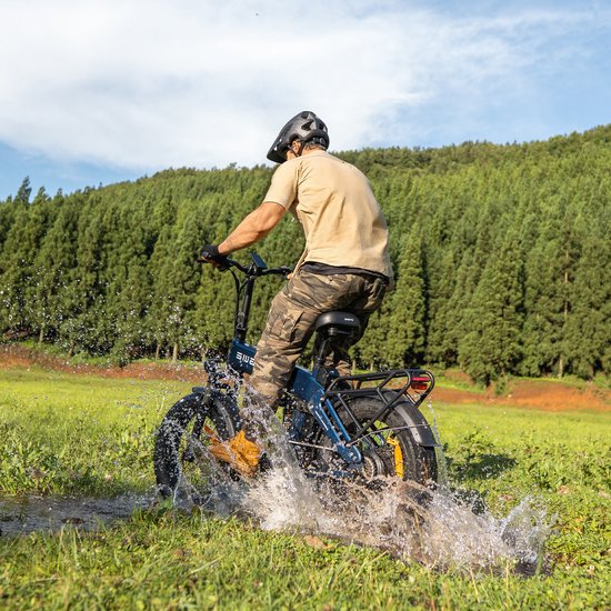 ENGWE Engine Pro 3.0 BOOST Elektrische fiets - Actieradius 130km - Verwijderbare batterij 48V15Ah - 250W Motor - Volledige vering - Shimano 7 Versnellingen - 20 Inch opvouwbare City Commuter E-Bike - Hydraulische olierem - VTT Fatbike - Blauw — afbeelding 5