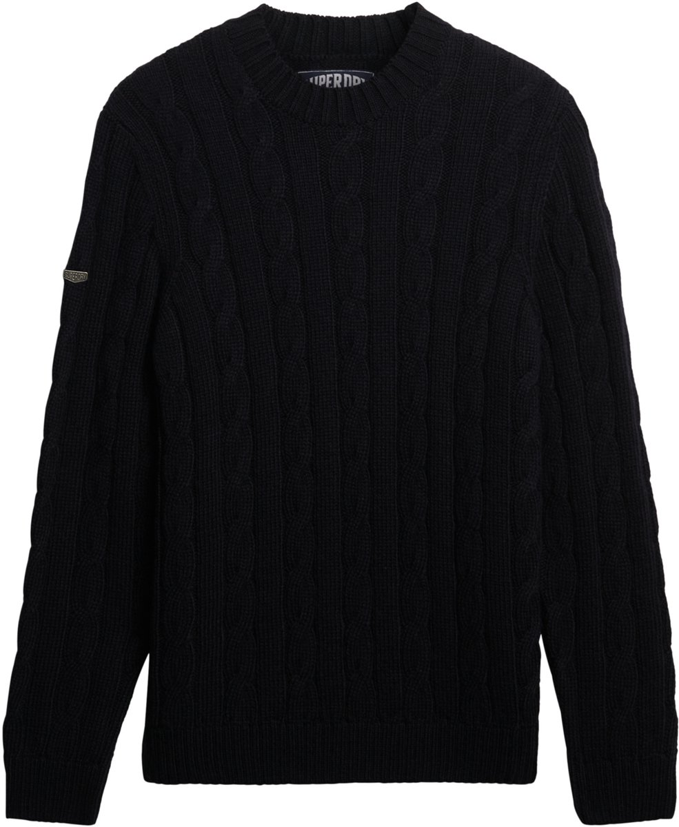 Superdry JACOB CABLE JUMPER Heren Trui Eclipse Marineblauw