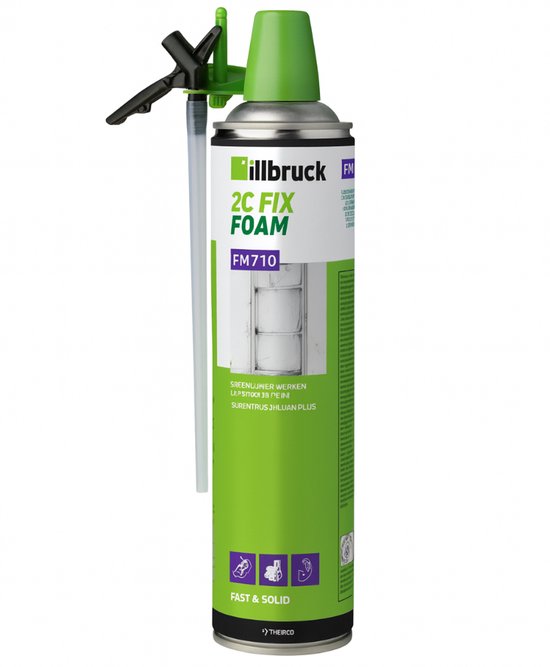 Illbruck FM710 2C Fix Foam – 2-Componenten PU Schuim – 400ml – Purschuim voor Kozijnen, Voegen & Isolatie – Brandklasse B2