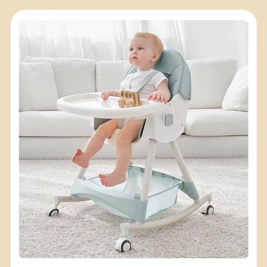 Basoo Multifunctionele Baby Eetstoel - Draagbare Kinderstoel voor Voeden en Eten - Opvouwbare Babystoel 0-12 Maanden - Veilig en Gemakkelijk Schoon te Maken van Basoo — afbeelding 3