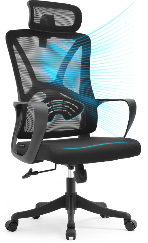 Dálue Ergonomische bureaustoel - Kantelbaar, verstelbare ... - Bol